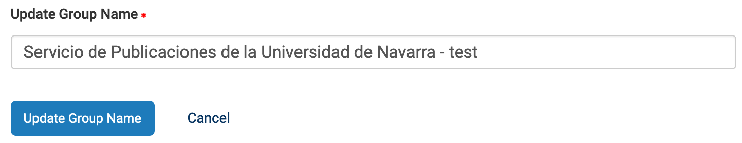 Edit group name