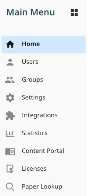 Admins tabs view v2