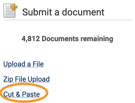 Cut and paste
